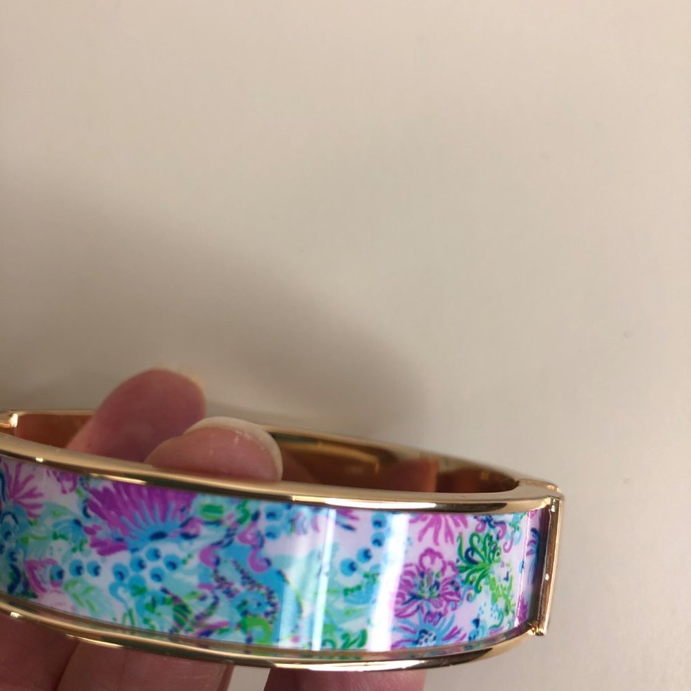 Lilly Pulitizer Bangle Bracelet Photodome Madevilla Baby Magnetic Valentine Gift - Picture 10 of 12